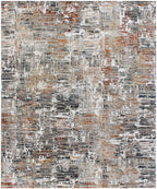 Hand-Knotted Luxury Wool & Bamboo Silk Modern Abstract Area Rug | Contemporary Designer Floor Covering for Living Room & Bedroom