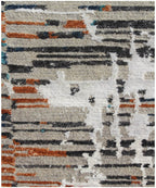 Hand-Knotted Luxury Wool & Bamboo Silk Modern Abstract Area Rug | Contemporary Designer Floor Covering for Living Room & Bedroom
