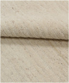 8x10 Modern Minimalist Textured Wool Hand Knotted Area Rug – Ivory & Beige Living Room Rug