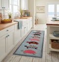 Hand-Knotted Wool Brown Light Blue Runner Rug | Custom Size Hallway & Entryway Runner | Artisan Crafted (Copy) (Copy)