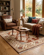 8x10 Luxurious Hand Knotted Brown Ivory/cream Wool Oriental Rug