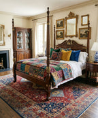 Handmade Traditional Persian Oriental Area Rug | Royal Vintage-Inspired NZ Wool & Silk Carpet | 4x6, 5x8 & Runner Sizes | Luxury 14/14 Knot Count