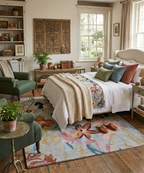 Enchanted Garden: Modern Hand-Tufted Floral Wool Rug
