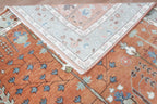 Hand-Knotted Tree of Life Wool Area Rug | Terracotta Rust & Sage Green Custom Size Rug | Handcrafted in India
