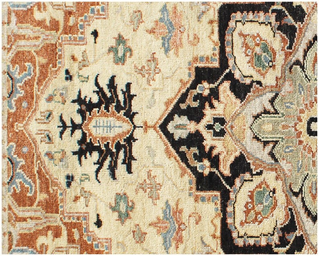 Hand-Knotted Serapi Design Wool Rug | 8x10 Traditional Persian Style