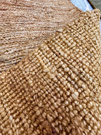 5x8 Jute Braided Rug, Natural Rustic Handwoven Area Rug
