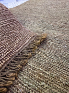 5x8 Jute Braided Rug, Natural Rustic Handwoven Area Rug