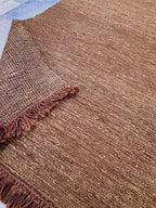 5x8 Jute Braided Rug, Natural Rustic Handwoven Area Rug