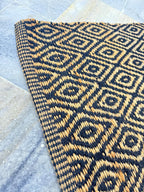 5x8 Natural Jute Diamond Pattern Area Rug