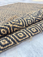 5x8 Natural Jute Diamond Pattern Area Rug