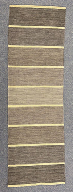 2.6x8 Flatweave wool Runner Rug, Long Hallway Accent, Coastal Decor,  Kitchen hallway rug Bohemian Style