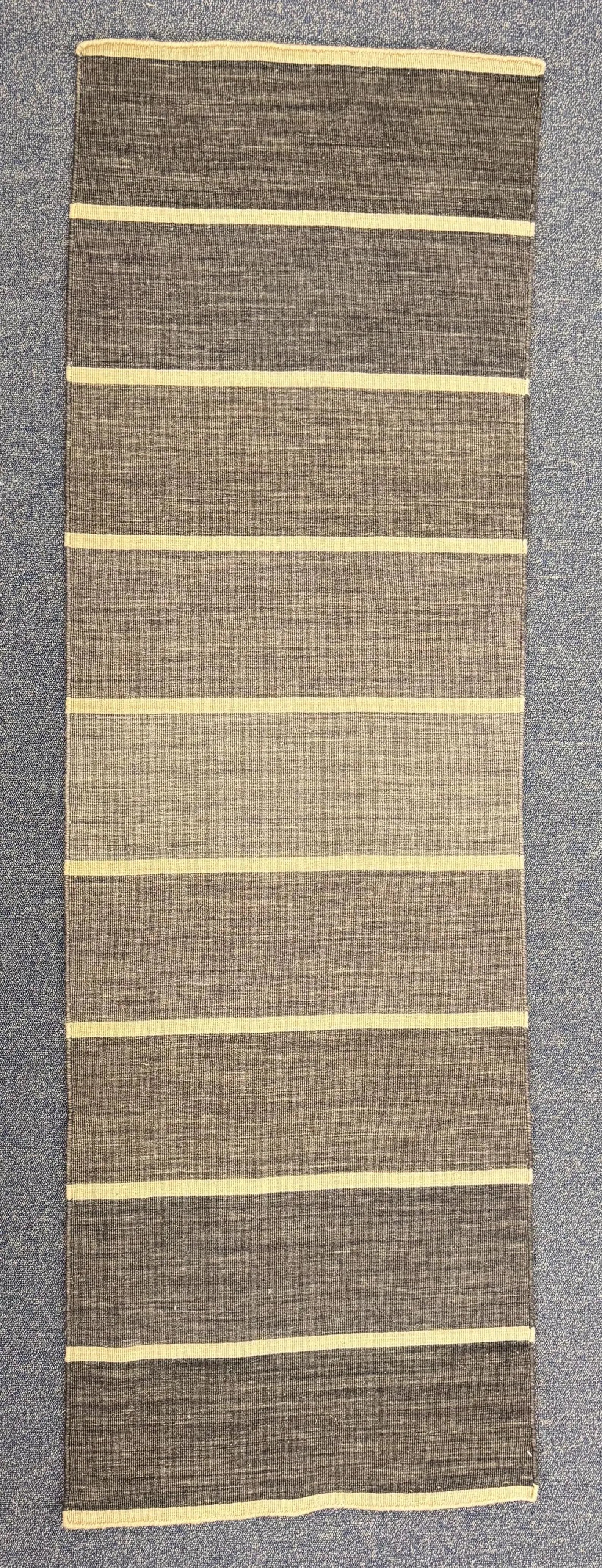 2.6x8 Flatweave wool Runner Rug, Long Hallway Accent, Coastal Decor,  Kitchen hallway rug Bohemian Style