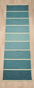 2.6x8 Flatweave wool Runner Rug, Long Hallway Accent, Coastal Decor,  Kitchen hallway rug Bohemian Style
