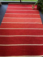 2.6x8 Flatweave wool Runner Rug, Long Hallway Accent, Coastal Decor,  Kitchen hallway rug Bohemian Style