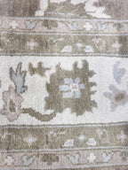 Authentic Hand-Knotted Oushak Wool Rug | Muted Earth Tones