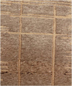 Hand Knotted Jute and Wool Rug - Hand Carved Textured Area Rug