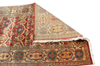 14 ft Extra Long Persian Runner Rug, Traditional Red Blue Gallery Rug, Antique Style Runner