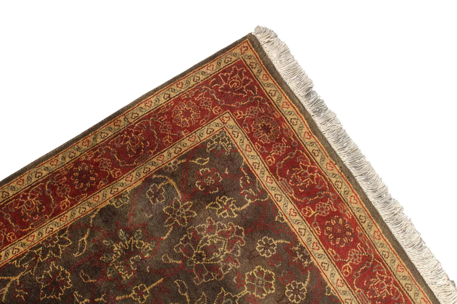 22 ft Extra Long Persian Style Oriental Carpet for Stairs & Hallways - Rust Brown Traditional Rug