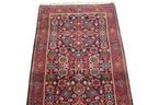 6 ft Antique Persian Wool Runner Rug. Hand-Knotted Vintage Entryway, Kitchen Rug