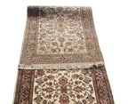 10 ft Vintage Style Floral Persian runner - Cream & Sage Green Hallway Runner