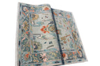 Hand Knotted Muted Oushak Rug - Sage Green Turkish Wool Area Rug