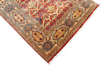 14 ft Extra Long Persian Runner Rug, Traditional Red Blue Gallery Rug, Antique Style Runner