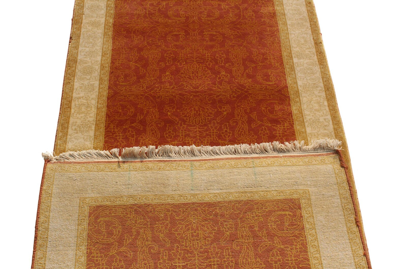 9 ft Traditional Persian Hand knotted Wool Runner, Premium Quality, Hallway & Entryway Rug