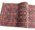 6 ft Antique Persian Wool Runner Rug. Hand-Knotted Vintage Entryway, Kitchen Rug