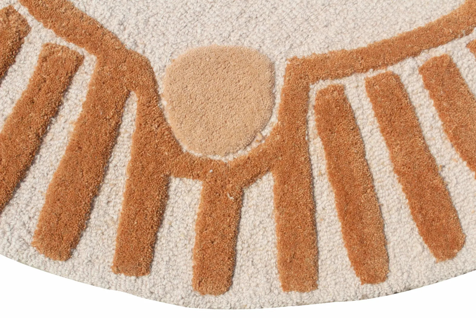 Hand Tufted Lion Nursery Rug - Cute Animal Area Rug for Toddler Room Decor