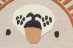 Hand Tufted Lion Nursery Rug - Cute Animal Area Rug for Toddler Room Decor