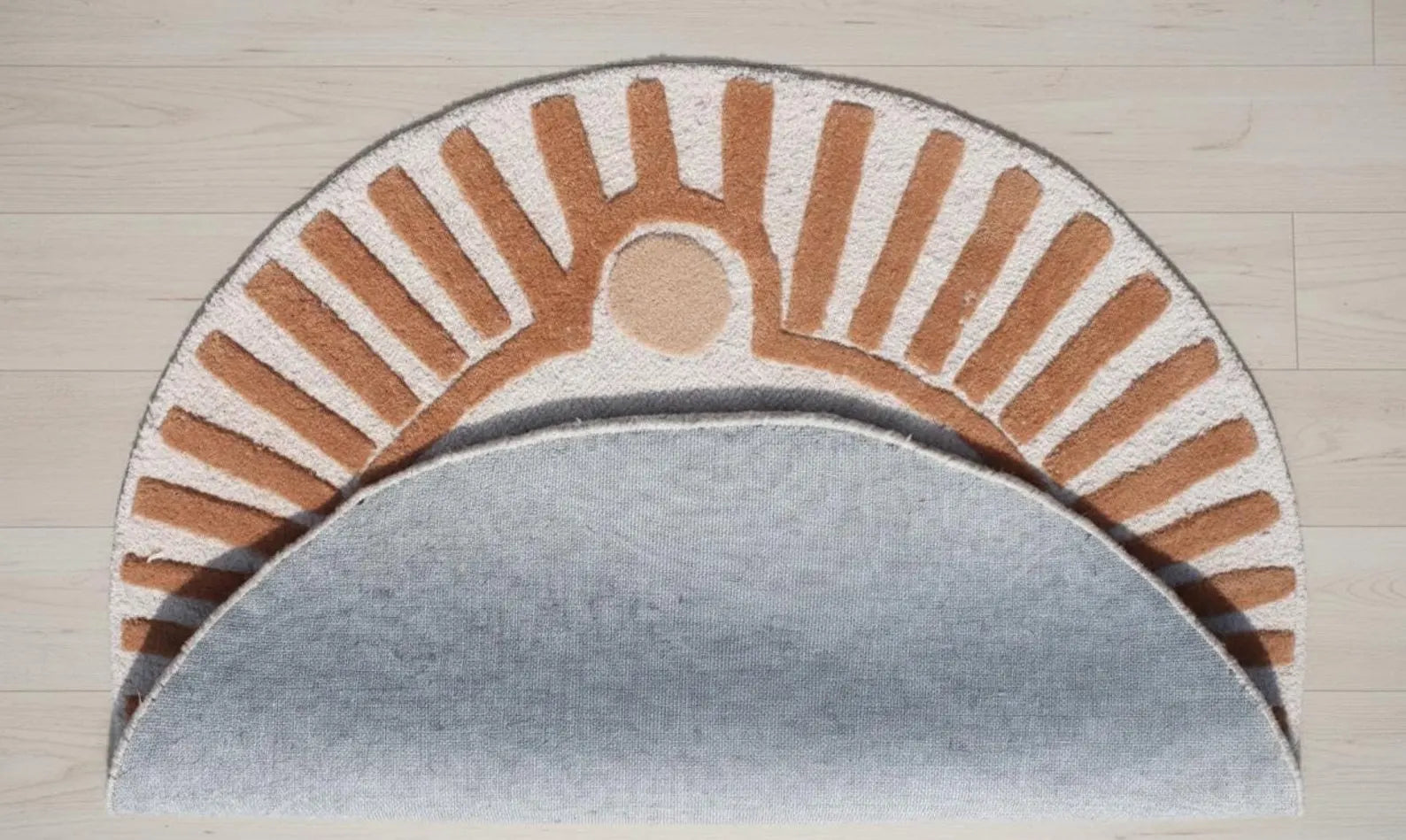 Hand Tufted Lion Nursery Rug - Cute Animal Area Rug for Toddler Room Decor
