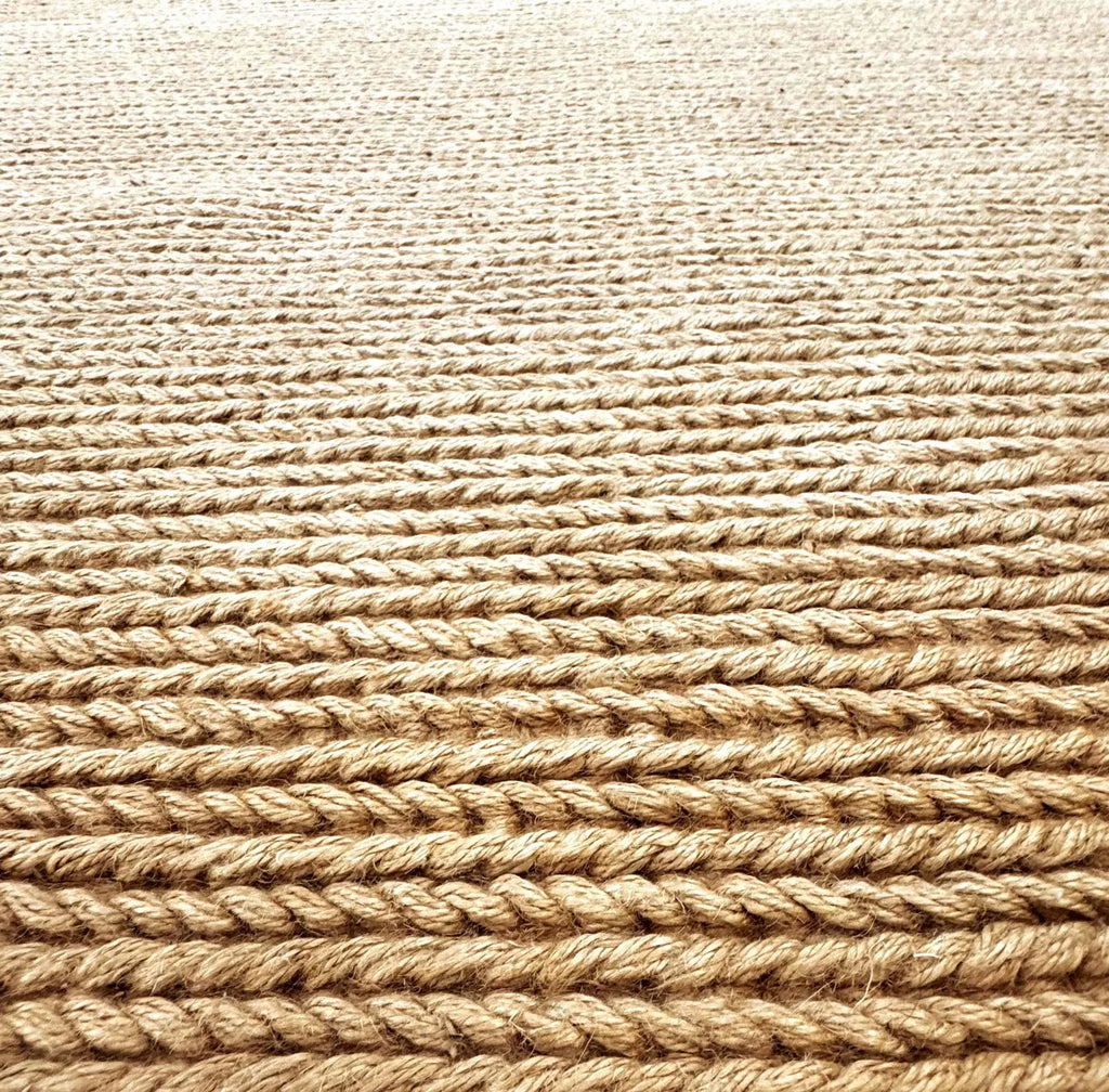 6'x9' Hand-Braided Natural Jute Area Rug