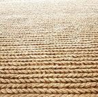 6'x9' Hand-Braided Natural Jute Area Rug
