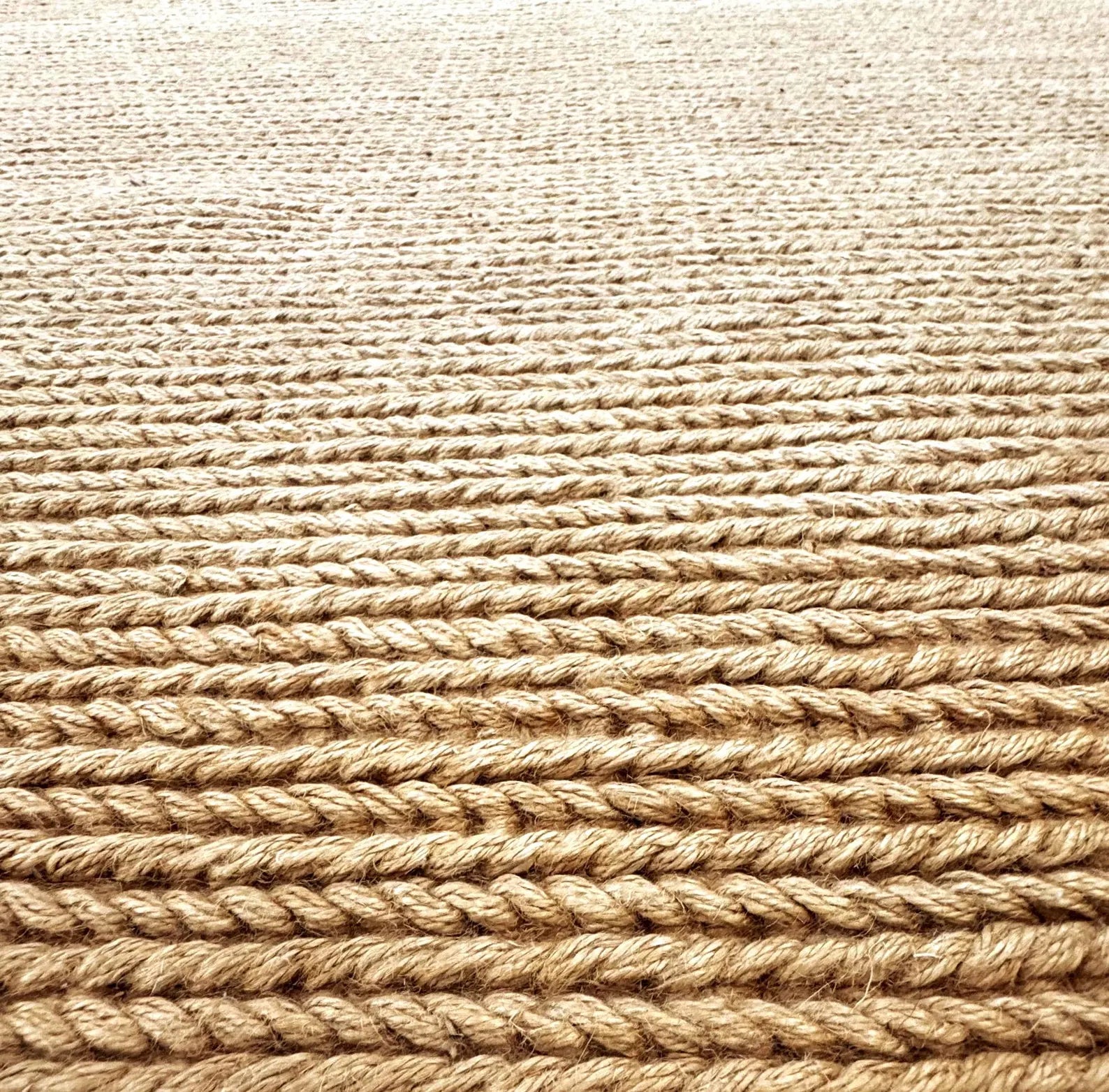 6'x9' Hand-Braided Natural Jute Area Rug
