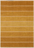 Modern Reversable Boho Striped Rug - Earthy Gradient Wool Kilim-Handwoven Flatweave Area Rug for Living Room - Scandinavian Dhurrie 5x8 8x10