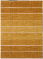 Modern Reversable Boho Striped Rug - Earthy Gradient Wool Kilim-Handwoven Flatweave Area Rug for Living Room - Scandinavian Dhurrie 5x8 8x10