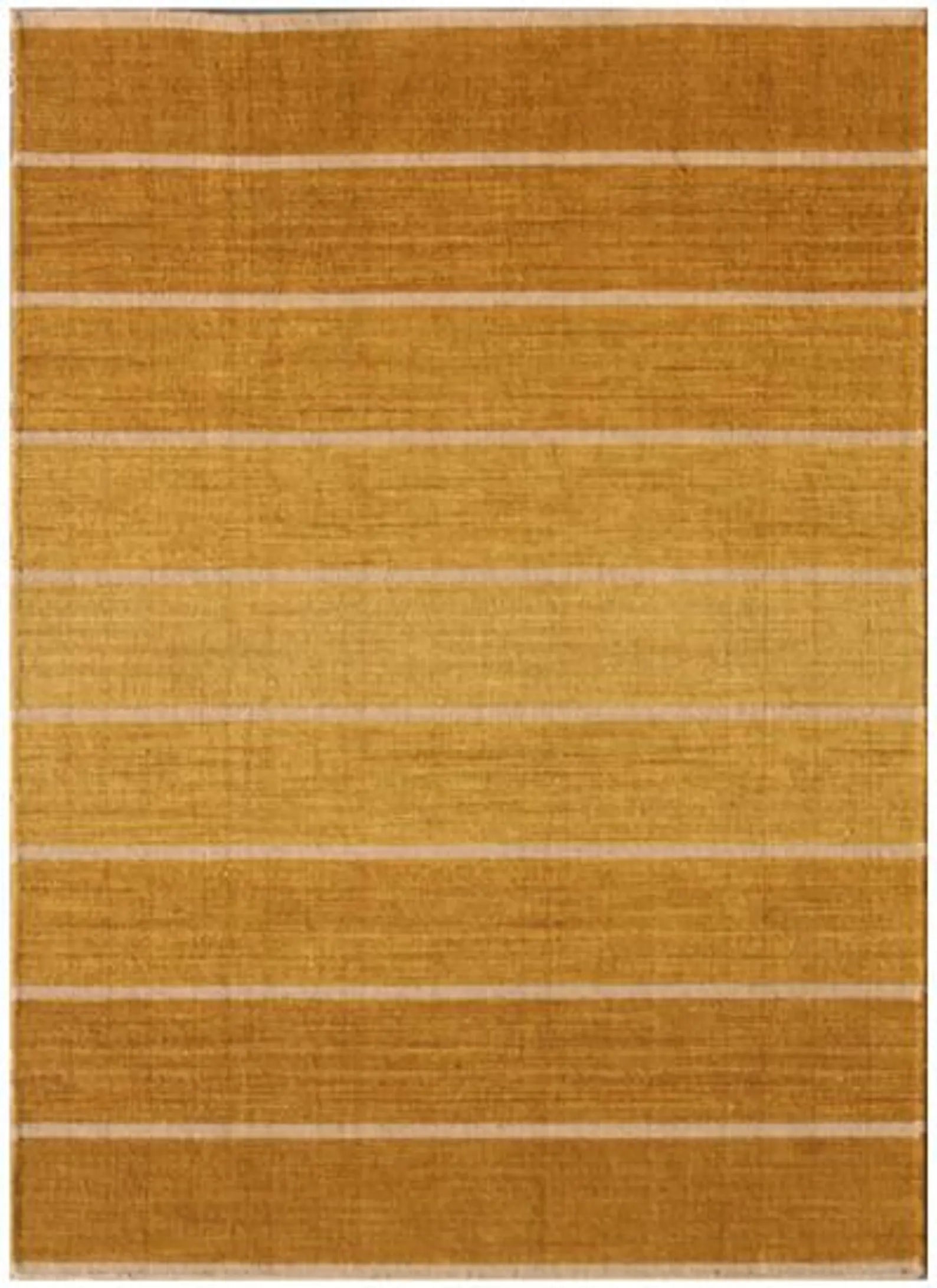 Modern Reversable Boho Striped Rug - Earthy Gradient Wool Kilim-Handwoven Flatweave Area Rug for Living Room - Scandinavian Dhurrie 5x8 8x10