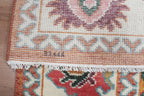 Hand-Knotted Wool Area Rug – Terracotta & Multicolored Oushak Motif, Custom Size Artisanal Statement Carpet