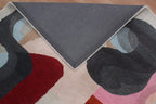 Modern Abstract Wool Area Rug | Hand-Tufted Designer Living Room Carpet | Custom Size High-Traffic Accent Rug