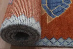 Hand-Knotted Wool Brown Turtle Runner Rug | Custom Size Hallway & Entryway Runner | Artisan Crafted (Copy)