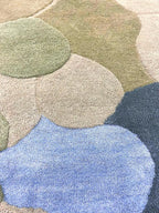 Hand Tufted Abstract Pebble Wool Area Rug