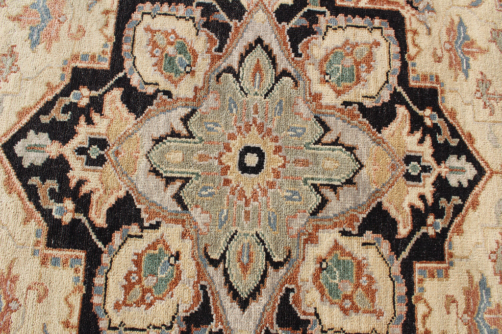 Hand-Knotted Serapi Design Wool Rug | 8x10 Traditional Persian Style
