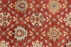 8x10 & 9x12 Hand-Knotted Wool Oushak Rug | Terracotta & Ivory Transitional Area Rug