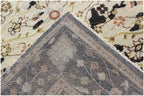 8x10 Hand-Knotted Wool Rug | Vintage Beige & Black Oushak Design