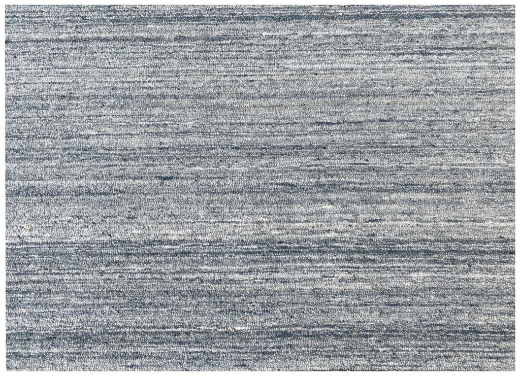 5x8 ft and 8x10 ft Hand Tufted Silver Area Rug,  Modern Minimalist Design