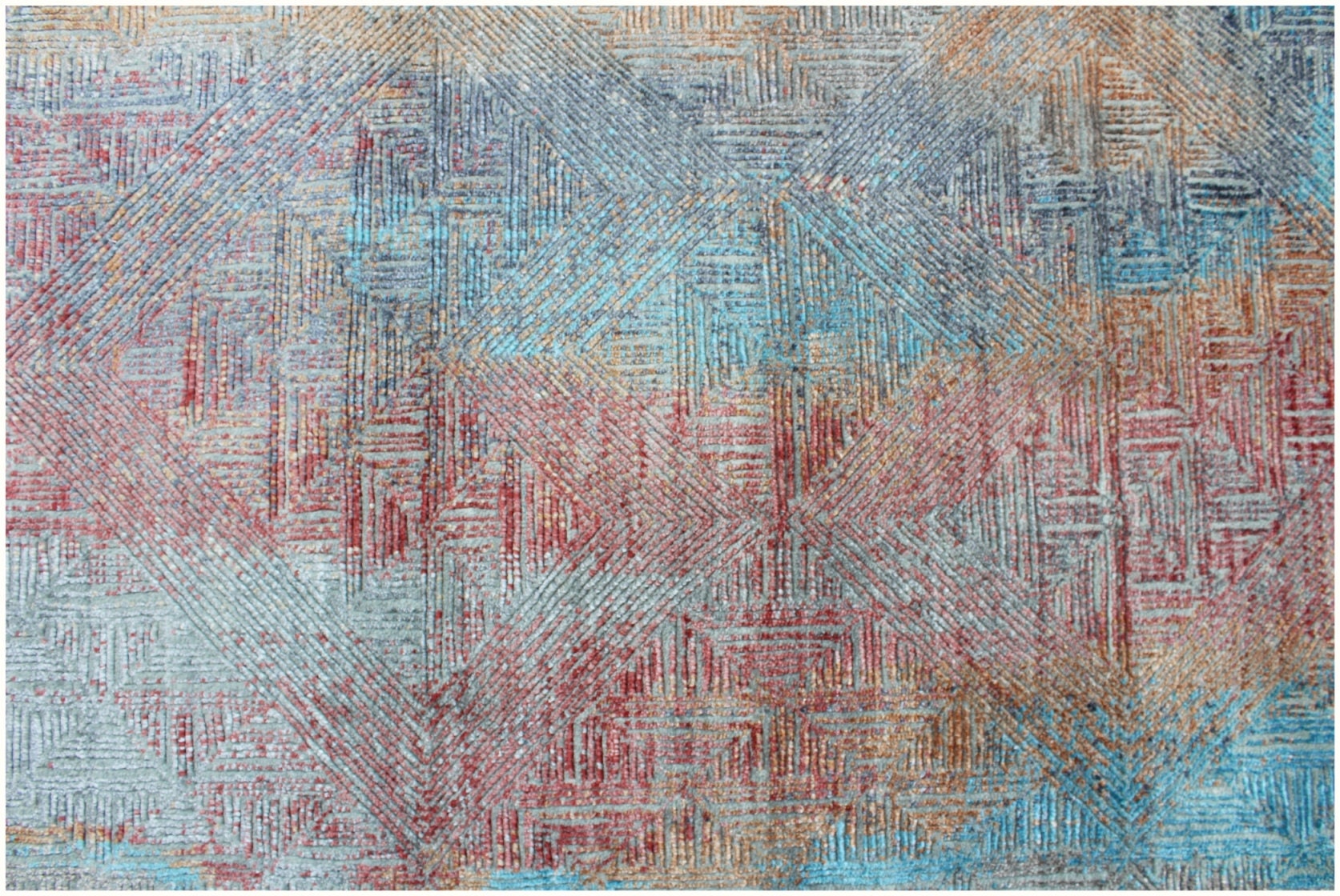 No tariff HANDKNOTTED 4X6 5X8 6X9 8X10 9X12  10X14 Charcoal Red Wool and Viscose Modern design Rug for living room, bedroom and dining room