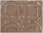 Hand Tufted Brown Wool & Viscose Rug, Geometric Modern Design