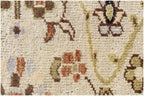 8x10 Hand-Knotted Wool Rug | Vintage Beige & Black Oushak Design