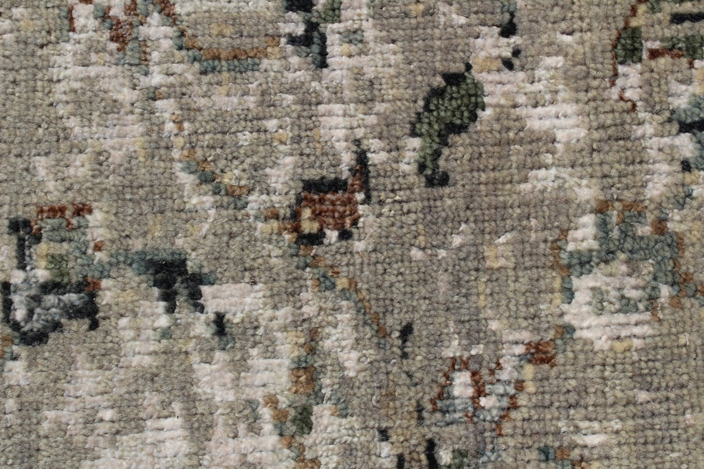 Hand Knotted Modern Rug 8X10 Wool and Bamboo Silk Rug for living room, bedroom and dining room