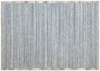 5x8 ft and 8x10 ft Hand Tufted Silver Area Rug,  Modern Minimalist Design